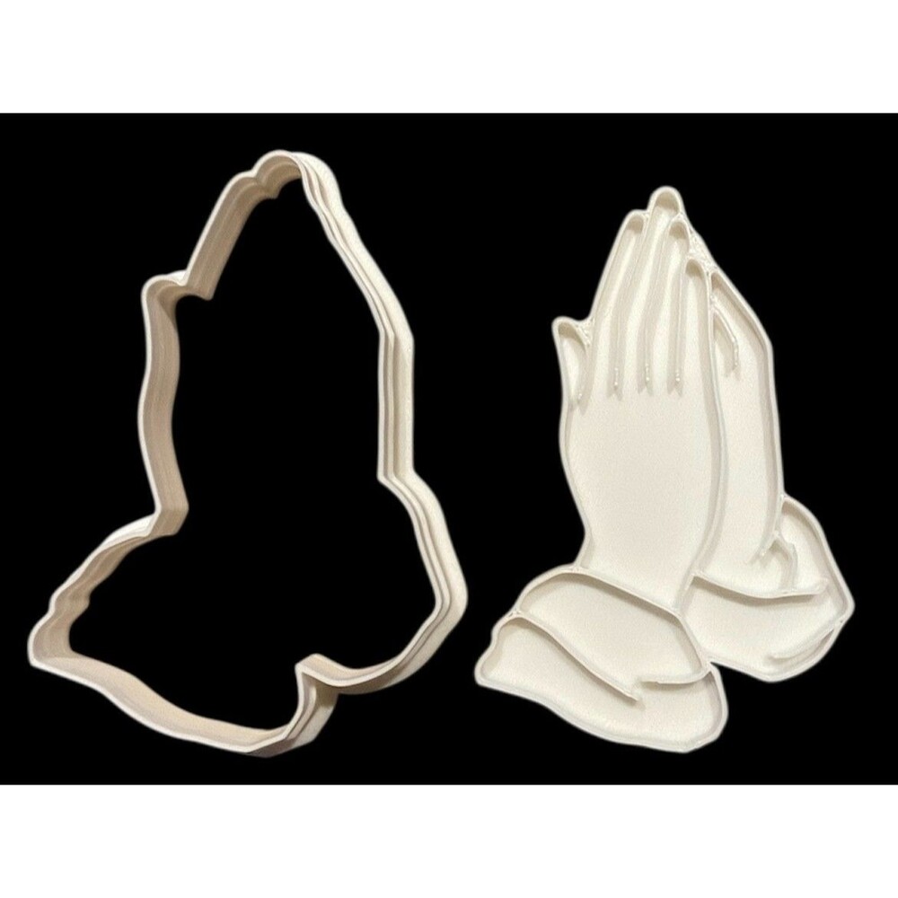 3D Printed Cookie Cutter - 3.5" Praying Hands #1016